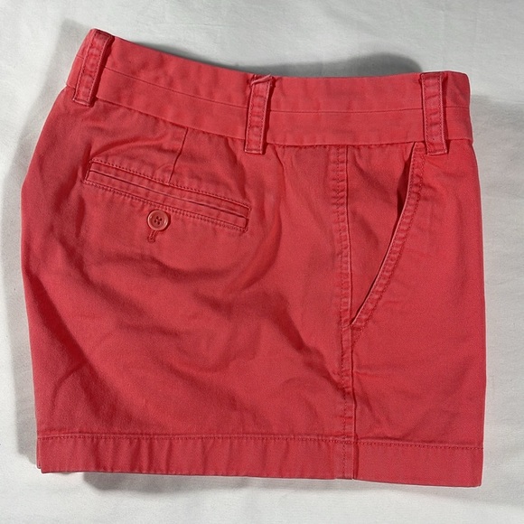 J. Crew womens bright pink flat front 3" inseam chino shorts - size 4 - Picture 8 of 9